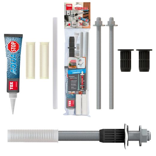 TOX Sistema di montaggio per carichi pesanti Thermo Proof M12x400 / Spessore di serraggio: 300 mm | 2 pezzi