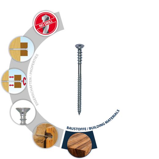 TOX Adjusting screw Distance 6x60 mm | 100 pieces