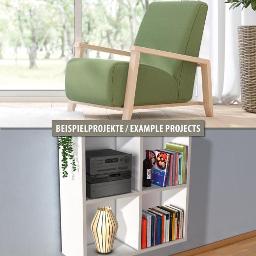 TOX houten deuvel assortiment Boltfix wood 100x 6x30 mm, 50x 8x40 mm, 40x 10x40 mm, gegolfde deuvel van massief beuken, 190 stuks, 094900100 | 190 stuk