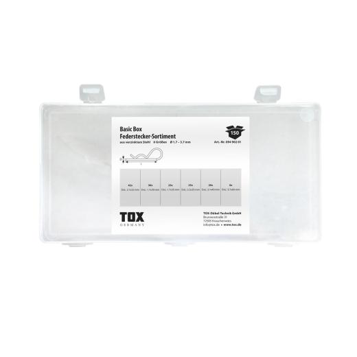 Basic Box Federstecker - Sortiment 150 tlg. | 150 Stück
