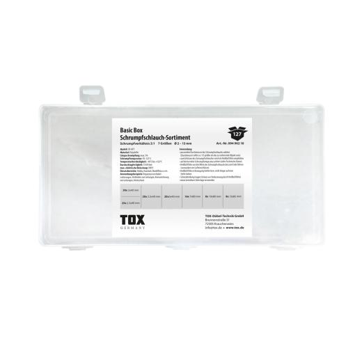 Basic Box Schrumpfschlauch - Sortiment 127 tlg. | 127 Stück