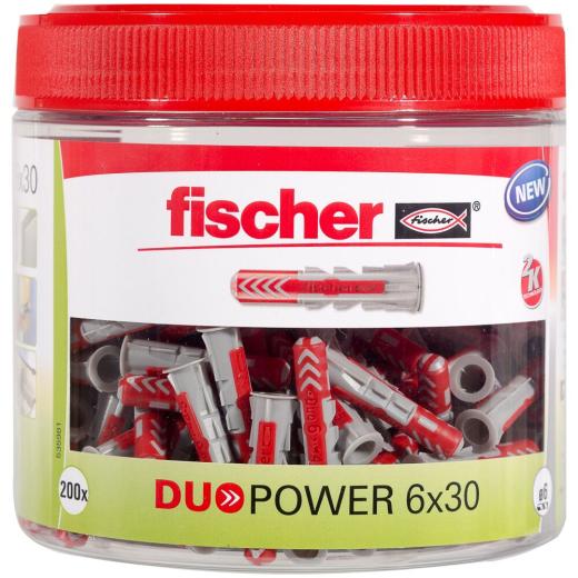 fischer - DuoPower 6 x 30 | Lata | 200 piezas