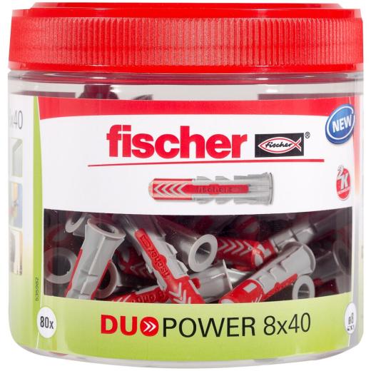 fischer - DuoPower 8 x 40 | Lata | 80 piezas