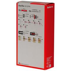 fischer DuoTec 10 S PH con vite a testa tonda - 10 pezzi