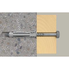 fischer Taco de expansión SX Plus 12 x 60 S con tornillo K | 3 piezas