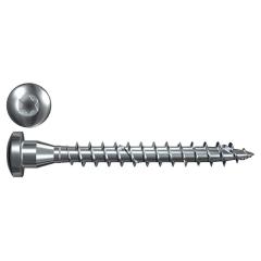 fischer Power-Fast Wood connector screws 5 x 40/35, TX20, Pan Head, steel, galvanized, blue zinc-plated - 200 pieces