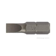 Bit f.Schlitzschrauben 6,5 mm | Länge 25 mm | 1/4 Zoll C6,3 Schneidenstärke 1,2 mm | TECWERK | 10 Stück