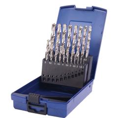 Spiralbohrersatz DIN 338 TypN - Ø 1-10x0,5 mm HSS 19tlg.Ku.-Kass.