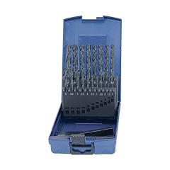 Spiralbohrersatz DIN 338 TypN - Ø 1-5,9x0,1 mm HSS 50tlg.Ku.-Kass.TECWERK