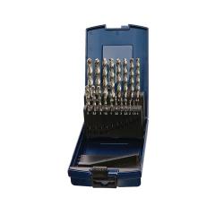Spiralbohrersatz DIN 338 Typ VA - Ø 6-10x0,1 mm HSS-Co 41tlg.Ku.-Kass.TECWERK