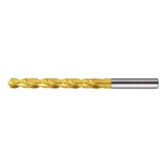 Spiralbohrer DIN 338 Typ UNI - Ø 10 mm HSS-Co5 TiN Zyl.schaft kurz TECWERK