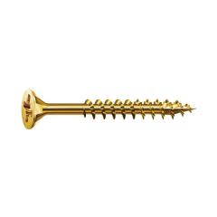 SPAX Universal screw, 5 x 80/46, flat countersunk head, cross recess Z, YELLOX (A2L) - 200 pieces