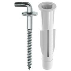 TOX Hook wall plug Pirat Bill-L with all-purpose wall plug Trika in round box | 20 pieces