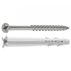 TOX All-purpose frame wall plug Tetrafix XL 6x65 mm+ screw | 50 pieces