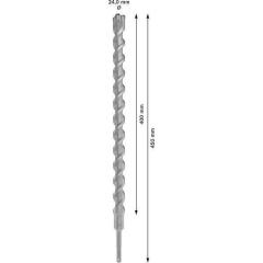 Hammerbohrer PRO SDS plus-5X - Ø 24 mm - Arbeits-L. 400 mm - Länge 450 mm SDS plus
