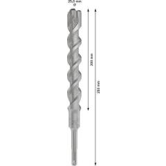 Hammerbohrer PRO SDS plus-5X - Ø 25 mm - Arbeits-L. 200 mm - Länge 250 mm SDS plus