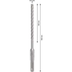 Hammerbohrer PRO SDS plus-5X - Ø 6 mm - Arbeits-L. 100 mm - Länge 160 mm SDS plus