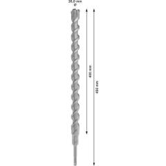 Hammerbohrer PRO SDS plus-5X - Ø 26 mm - Arbeits-L. 400 mm - Länge 450 mm SDS plus