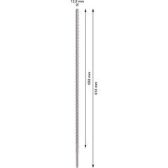 Hammerbohrer PRO SDS plus-5X - Ø 12 mm - Arbeits-L. 550 mm - Länge 610 mm SDS plus
