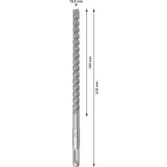 Hammerbohrer PRO SDS plus-5X - Ø 10 mm - Arbeits-L. 150 mm - Länge 210 mm SDS plus | 10 Stück