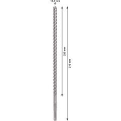 Hammerbohrer PRO SDS plus-5X - Ø 10 mm - Arbeits-L. 250 mm - Länge 310 mm SDS plus