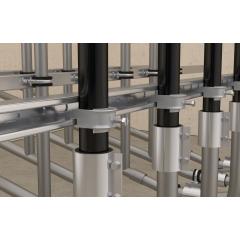 fischer Abrazadera de tubo FUBD 52 | 50 piezas