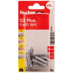 fischer Plug SX Plus 6 x 30 WH K | 40 stuk