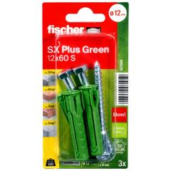 fischer Plug SX Plus Green 12 x 60 met schroef - 15 stuk