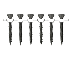 fischer Gipsfaserplattenschrauben 3,9 x 30/24, PH2, Senkkopf, Stahl phosphatiert - 1000 Stück