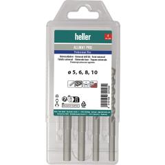 Universalbohrersatz ALLMAT PRO 4-tlg.5/6/8/10 mm Dreikantschaft HELLER