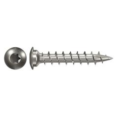 fischer Post screw 7 x 50/40, TX30, centering head,  stainless steel A2 - 50 pieces