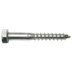 DIN 571 Wood screws 5 x 30, hexagon head, stainless steel A2 - 100 pieces