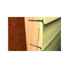 fischer Vis de façade en bois 4,5 x 40/24, TX20, tête fraisée,  acier inoxydable A2 - 300 pièces