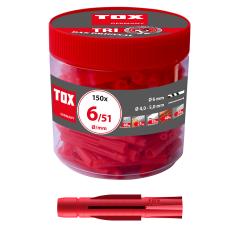 TOX Universele plug Tri 6x51 mm in ronde doos | 150 stuk