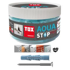 TOX Allzweckdübel Aqua Stop Pro 6x38 mm + Schraube in Runddose | 40 Stück