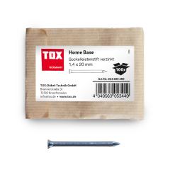 TOX Sockelleistenstifte Home Base 1,4x20 mm (5 x 100 Stk. im Beutel) verzinkt | 500 Stück