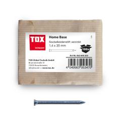 TOX Sockelleistenstifte Home Base 1,4x35 mm (5 x 100 Stk. im Beutel) verzinkt | 500 Stück