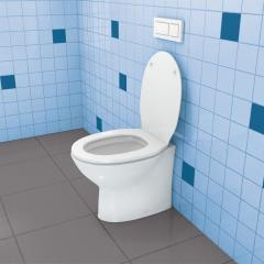 TOX Stand-WC-Befestigung Toilet Plus weiß/chrom | 100 Stück