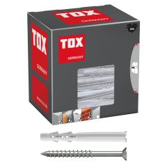 TOX Universele kozijnplug Tetrafix XL 10x100 mm + schroef | 25 stuk