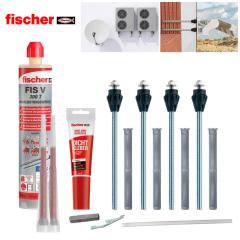 fischer TherMax fixing set for perforated blocks, 12/110 M12 gvz - set of 4