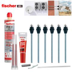 fischer TherMax fixing set for solid building materials, 12/110 M12 gvz - Set of 6