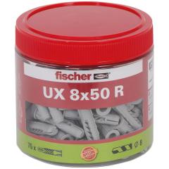 fischer Fissaggio universale UX 8 x 50 R | Barattolo | 75 pezzi