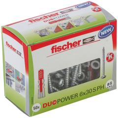 fischer DUOPOWER 6 x 30 S PH - 50 pièces