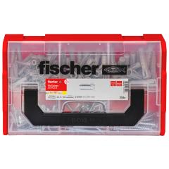 fischer FixTainer - SX-Dübel und Schrauben-Box (210 Teile)