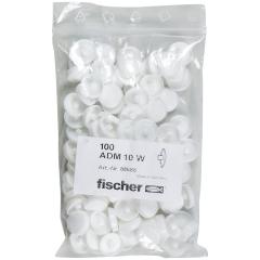 fischer | Abdeckkappe ADM 10 W weiß | 100 Stück
