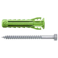 fischer Expansion plug SX Plus Green 12 x 60 with screw - 15 pieces