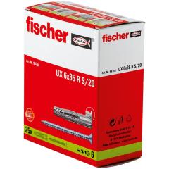 fischer Taco universal UX 6 x 35R S/20 - 25 piezas
