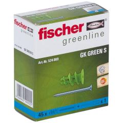 fischer Gipskartondübel GK Green S | 45 Stück