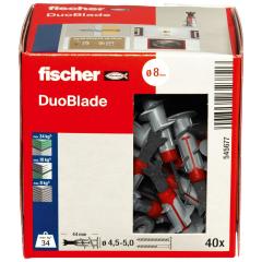 fischer - Fijación de cartón yeso DuoBlade | 40 piezas
