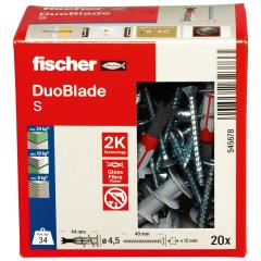 fischer - Fijación de cartón yeso DuoBlade S | 20 piezas